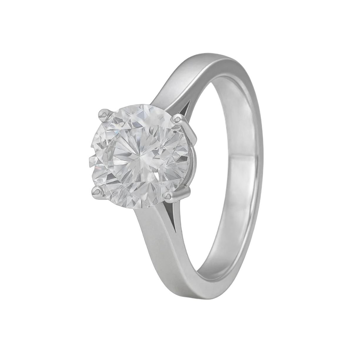 2 CT Ring -2.20 CTS- GIA-G/SI2, R20R,Gesamtgewicht - 5.91g