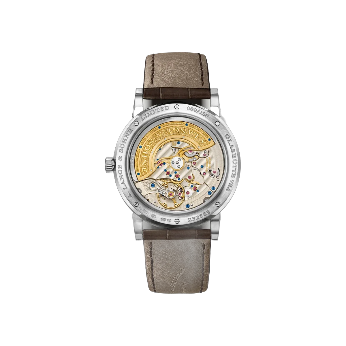 A. Lange & Sohne Lange 1 345.056 E / LSLS3453AA ساعة رجالية بتقويم دائم مينا سالمون 41.9 ملم