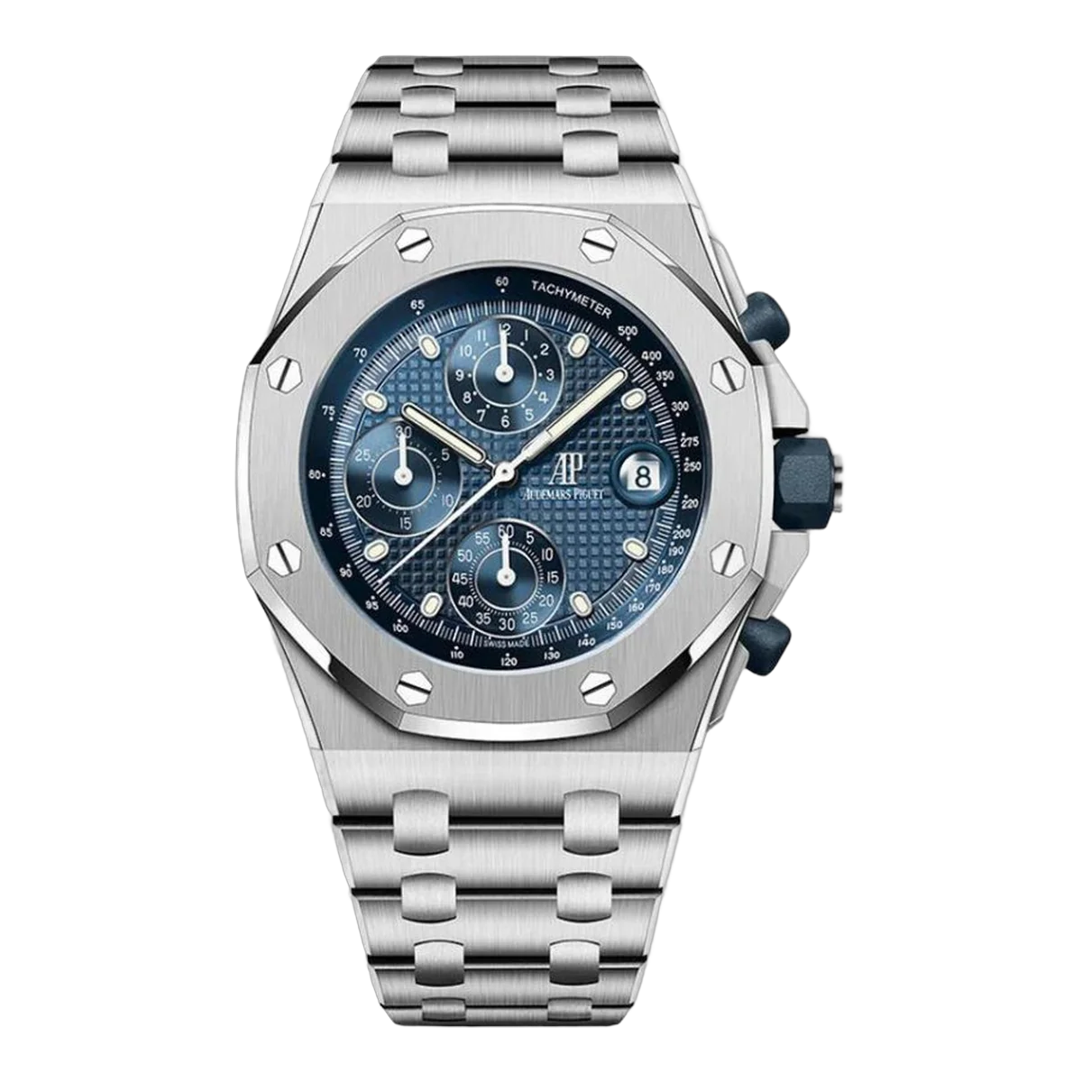 أوديمار بيجيه 26238ST.OO.2000ST.01 رويال أوك أوفشور سوار ذو ميناء أزرق