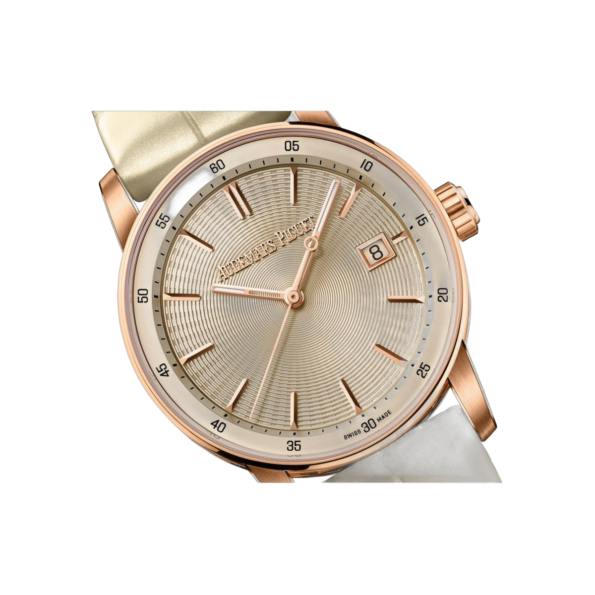 Audemars Piguet Code 11.59 77410OR.OO.A825CR.01 Automatik Roségold 38 mm Elfenbeinzifferblatt