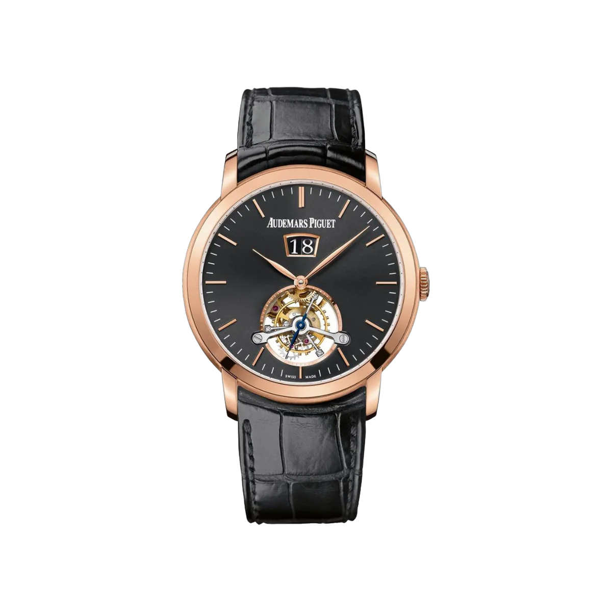 Audemars Piguet Jules Audemars 26559OR.OO.D002CR.01 Tourbillon Grande Date Pink Gold/Black