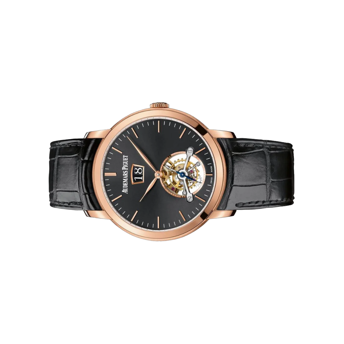 爱彼 Jules Audemars 26559OR.OO.D002CR.01 Tourbillon Grande Date 玫瑰金/黑色