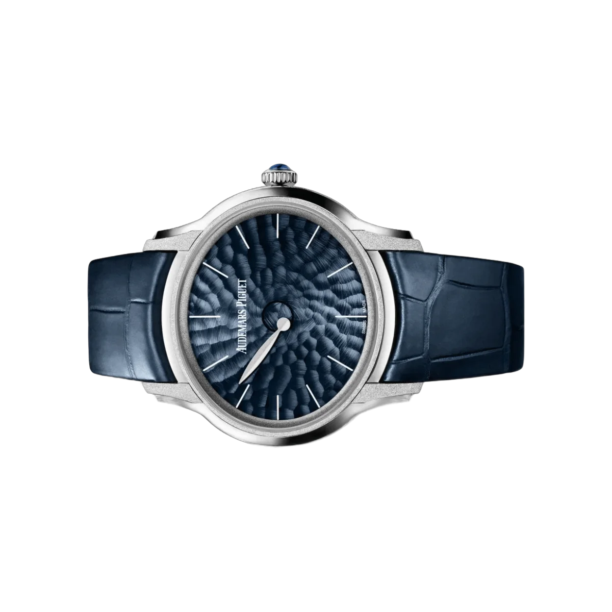 Audemars Piguet Millenary 77266BC.GG.A326CR.01 Frosted Gold Philosophique 39.5mm Blue Dial Womens Watch