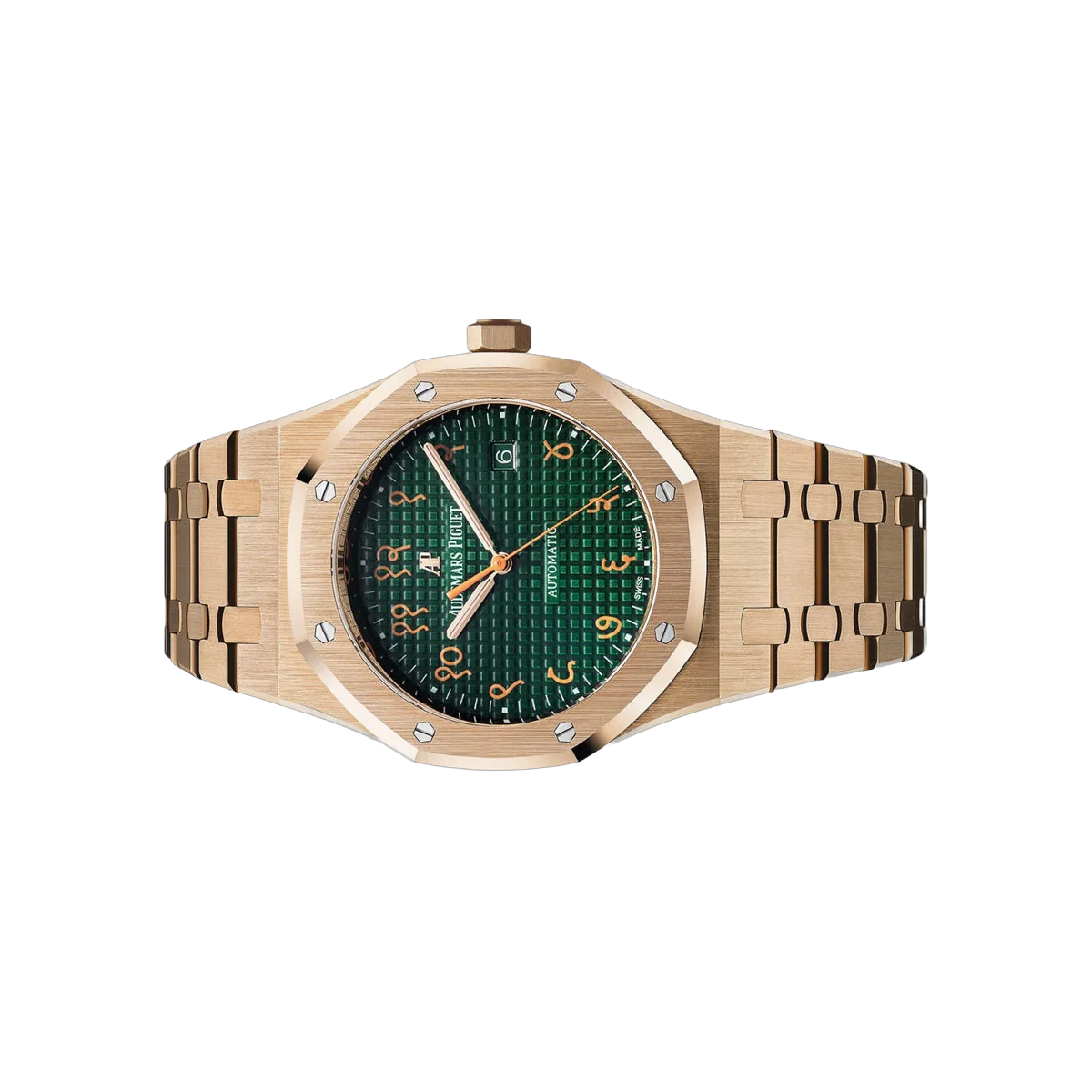 Audemars Piguet Royal Oak 15409OR.OO.1220.OR.01 Herrenuhr 41mm mit indischem Sanskrit-Zifferblatt