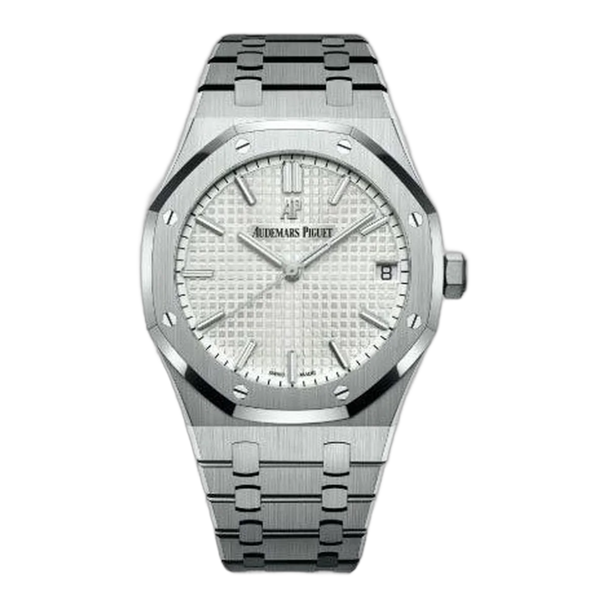 Audemars Piguet Royal Oak 15500St.Oo.1220St.04 Silver Index Dial Self-Winding 41Mm Stainless Steel Men's Watch