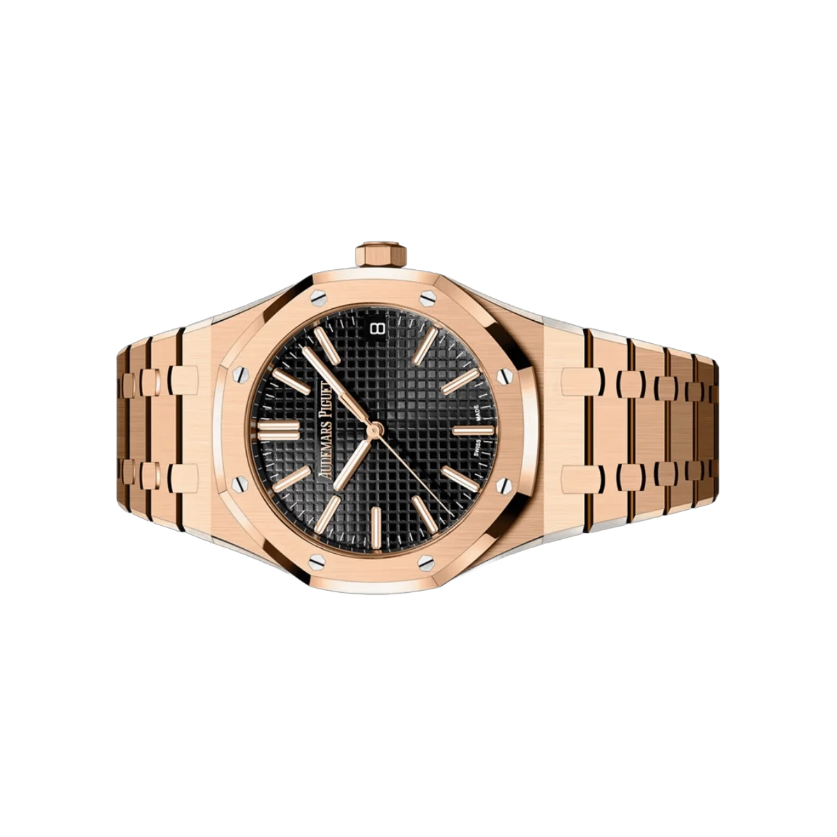 Audemars Piguet Royal Oak 15510OR.OO.1320OR.04 Rotgold 41mm Schwarzes Zifferblatt Unisex-Uhr