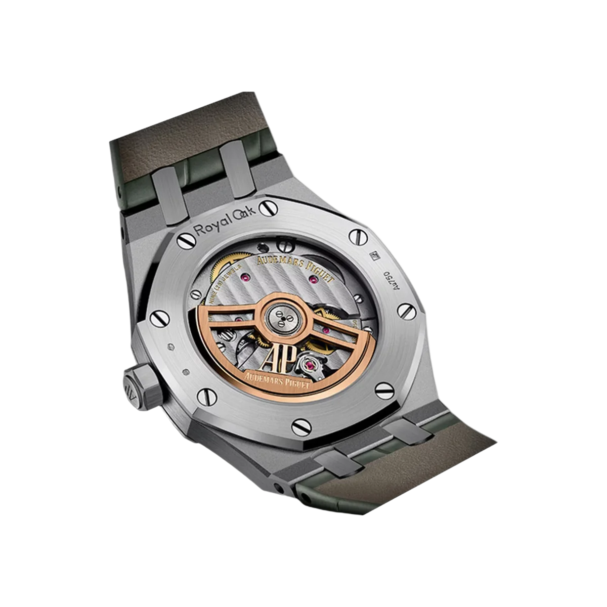 Audemars Piguet Royal Oak 15551BC.ZZ.D405CR.01 Damenuhr 37mm Weißgold Diamantlünette Grünes Zifferblatt