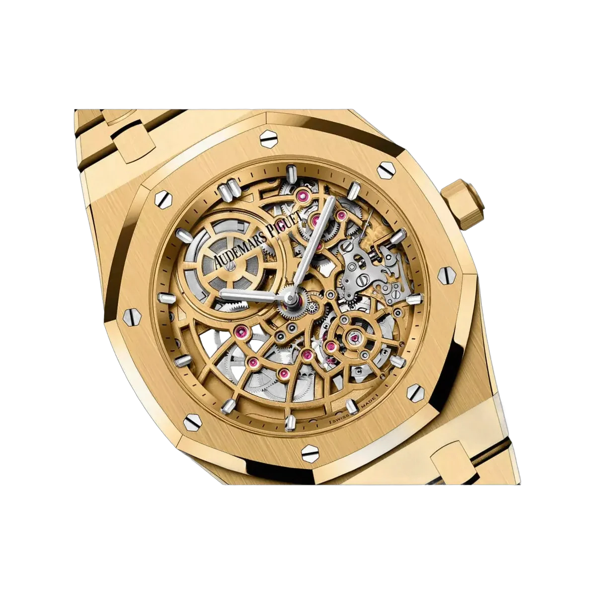 Audemars Piguet Royal Oak 16204BA.OO.1240BA.01 „Jumbo“ Extra-Dünn Skelettiert