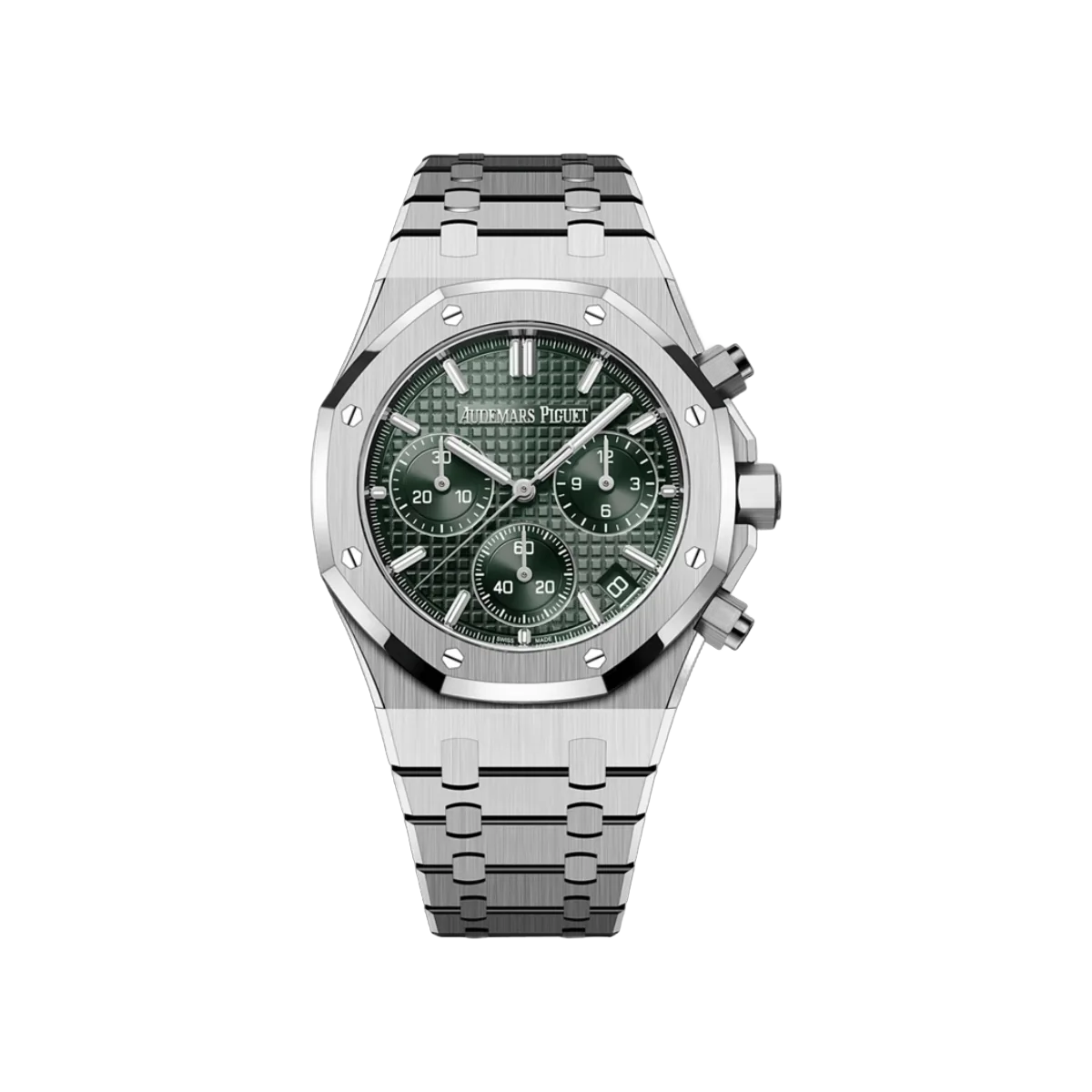 Audemars Piguet Royal Oak 26240ST.OO.1320ST.08 Chronograph Stahl Grünes Zifferblatt 41mm Herrenuhr
