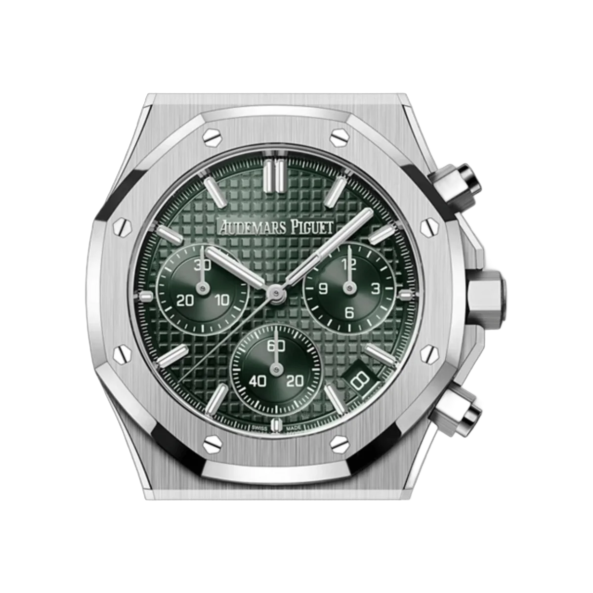 Audemars Piguet Royal Oak 26240ST.OO.1320ST.08 Chronograph Stahl Grünes Zifferblatt 41mm Herrenuhr