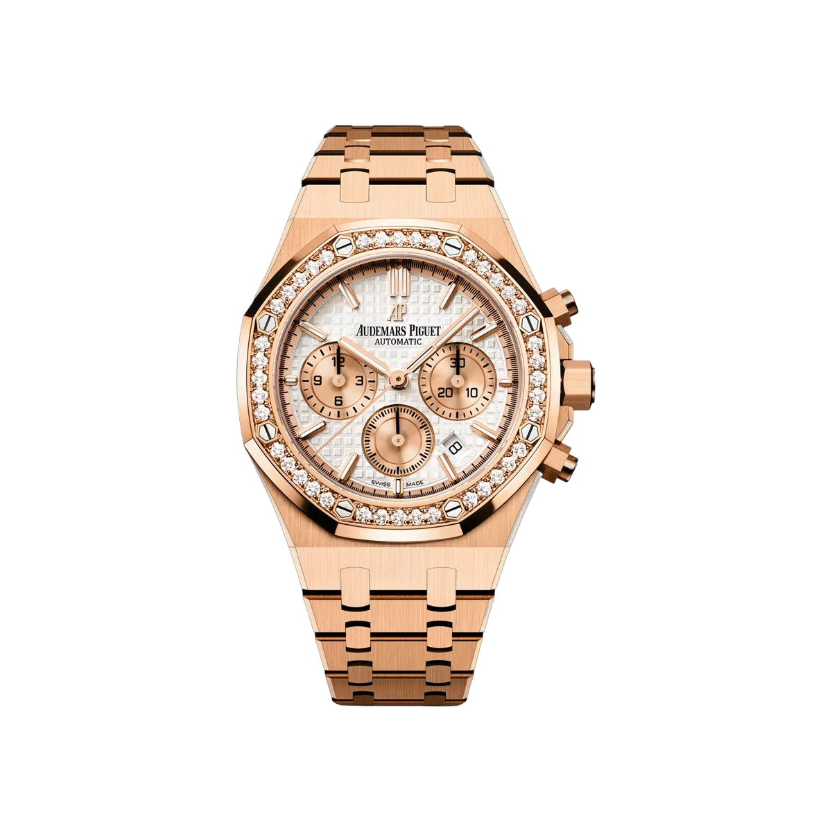 Audemars Piguet Royal Oak 26315OR.ZZ.1256OR.01 Roségold 38mm Silber Zifferblatt Damenuhr