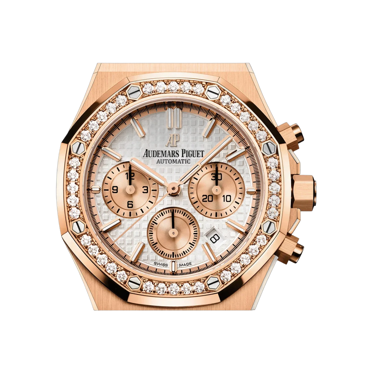 Audemars Piguet Royal Oak 26315OR.ZZ.1256OR.01 Roségold 38mm Silber Zifferblatt Damenuhr