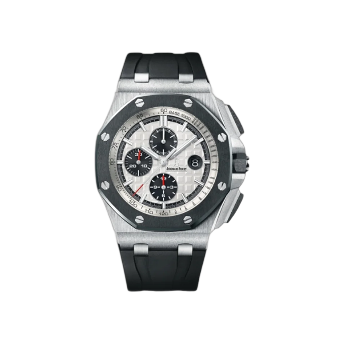 Audemars Piguet Royal Oak 26400SO.OO.A002CA.01 Offshore Chronograph Herrenuhr mit silberfarbenem Zifferblatt 44mm