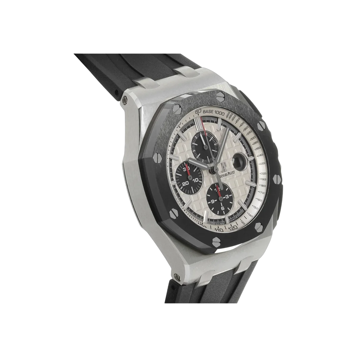 Audemars Piguet Royal Oak 26400SO.OO.A002CA.01 Offshore Chronograph Herrenuhr mit silberfarbenem Zifferblatt 44mm