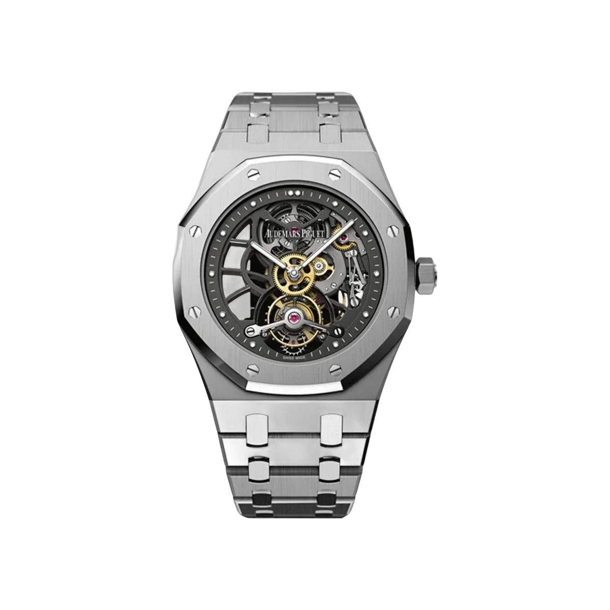 Audemars Piguet Royal Oak 26511PT.OO.1220PT.01 Tourbillon Skeleton Zifferblatt Herrenuhr