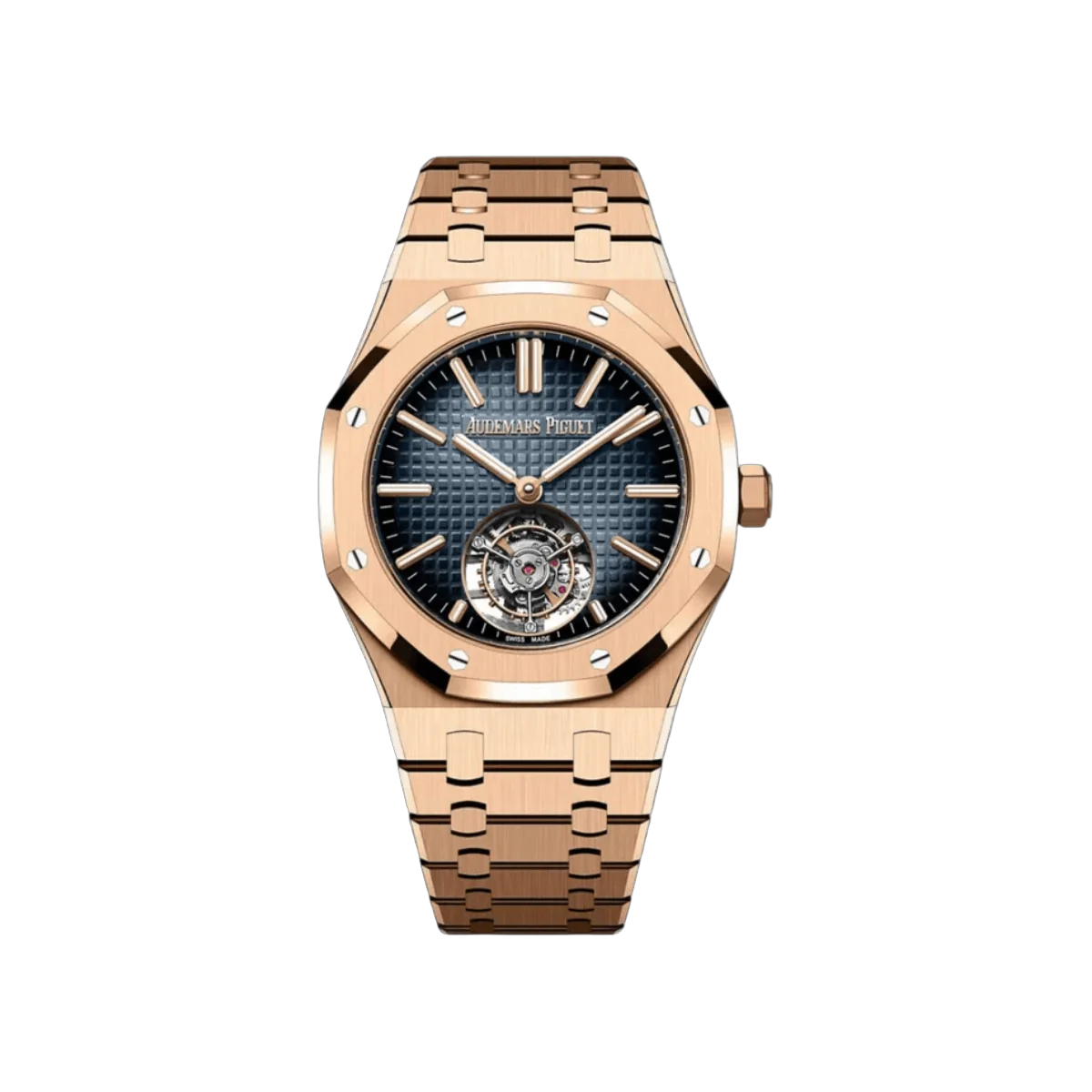 Audemars Piguet Royal Oak 26730OR.OO.1320OR.02 Automatisches Fliegendes Tourbillon 41mm Blaues Zifferblatt Herrenuhr