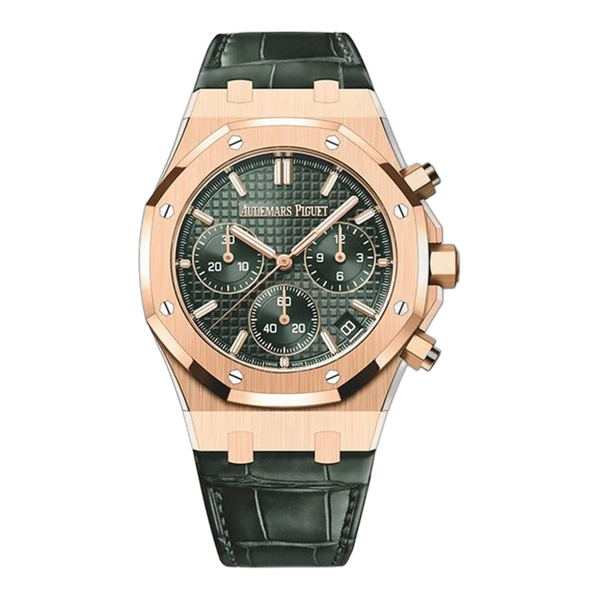 ساعة أوديمار بيجيه رويال أوك أوتوماتيك كرونوغراف 26240OR.OO.D404CR.01 "الذكرى الخمسون" 41 ملم ذهب وردي للرجال