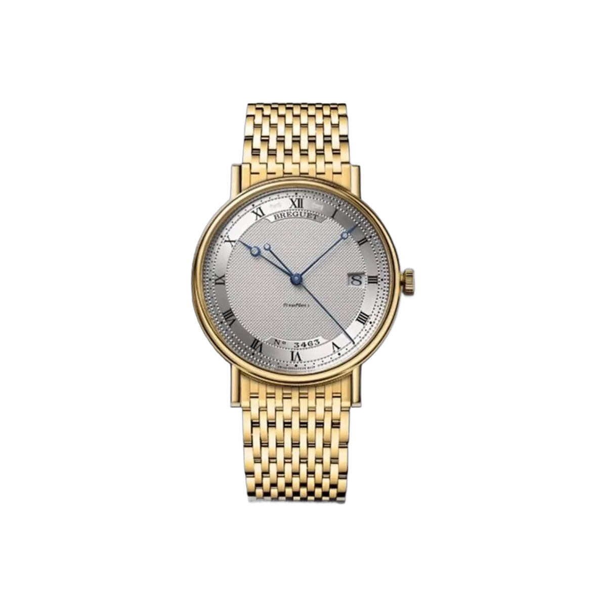 Breguet Classique 5177BA/12/AV0 Automatik YG Silber Zifferblatt Unisex Armbanduhr