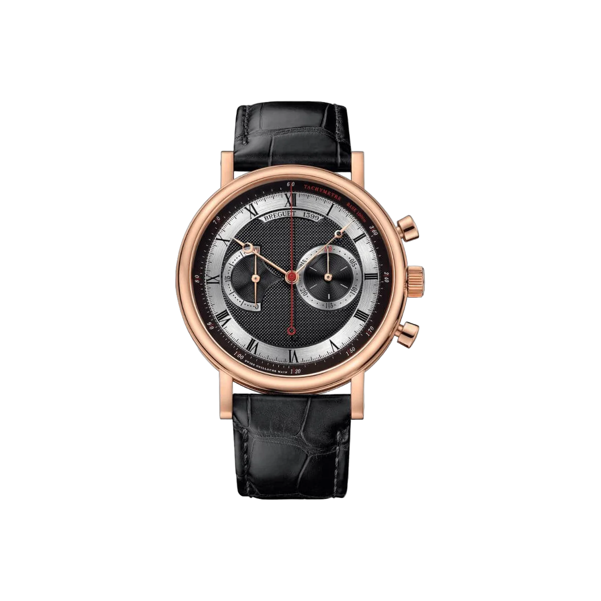 Breguet Classique 5287R/92/9ZU Chronograph Herrenuhr mit schwarz rhodiniertem Zifferblatt