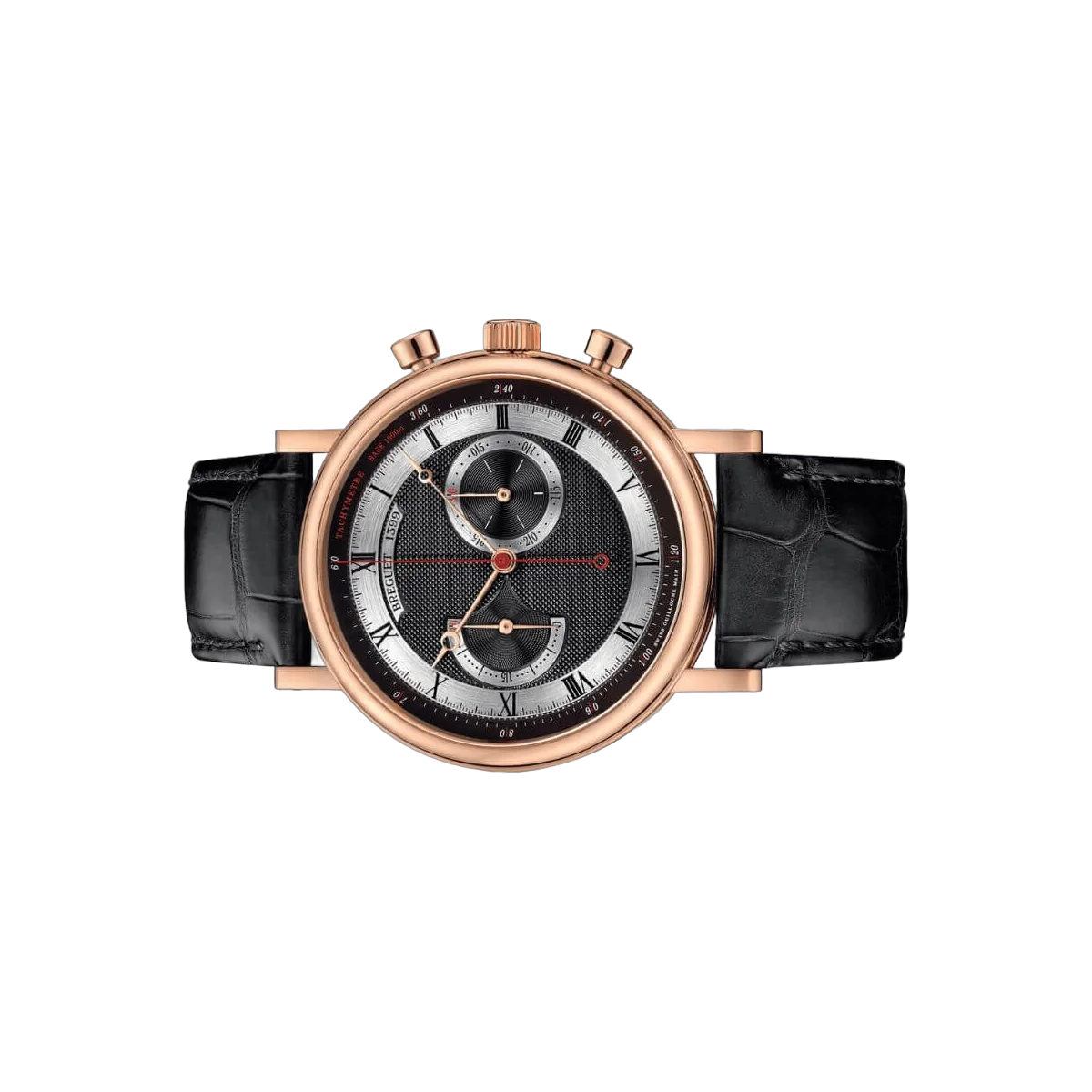Breguet Classique 5287R/92/9ZU Chronograph Herrenuhr mit schwarz rhodiniertem Zifferblatt