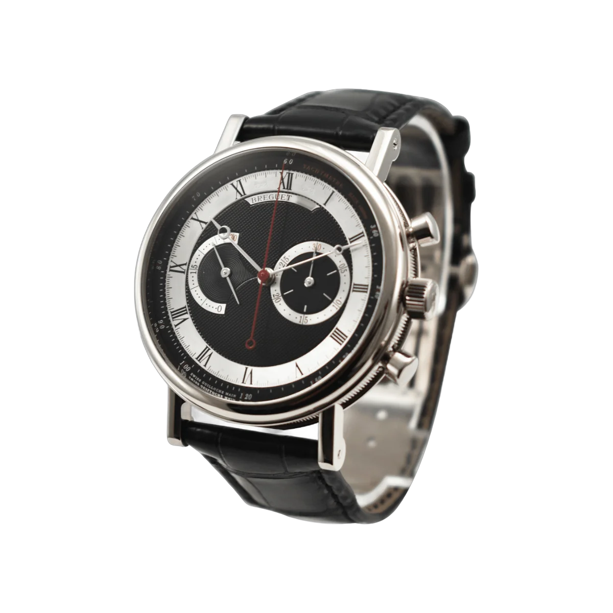 Breguet Classique Chronograph 5287BB/92/9ZU ذهب أبيض ميناء أسود
