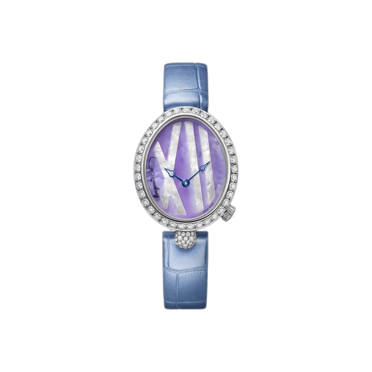 Breguet Reine De Naples 9818BB/5V/922/DD0D Automatik Damenuhr mit Lavendel-Perlmuttzifferblatt