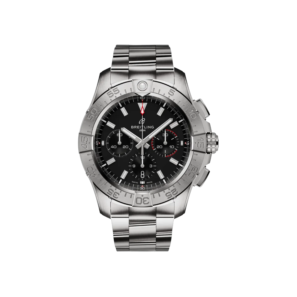 Breitling Avenger B01 Chronograph AB0147101B1A1 44mm Herrenuhr mit schwarzem Zifferblatt