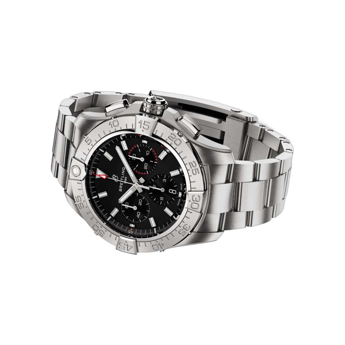Breitling Avenger B01 Chronograph AB0147101B1A1 44mm Herrenuhr mit schwarzem Zifferblatt