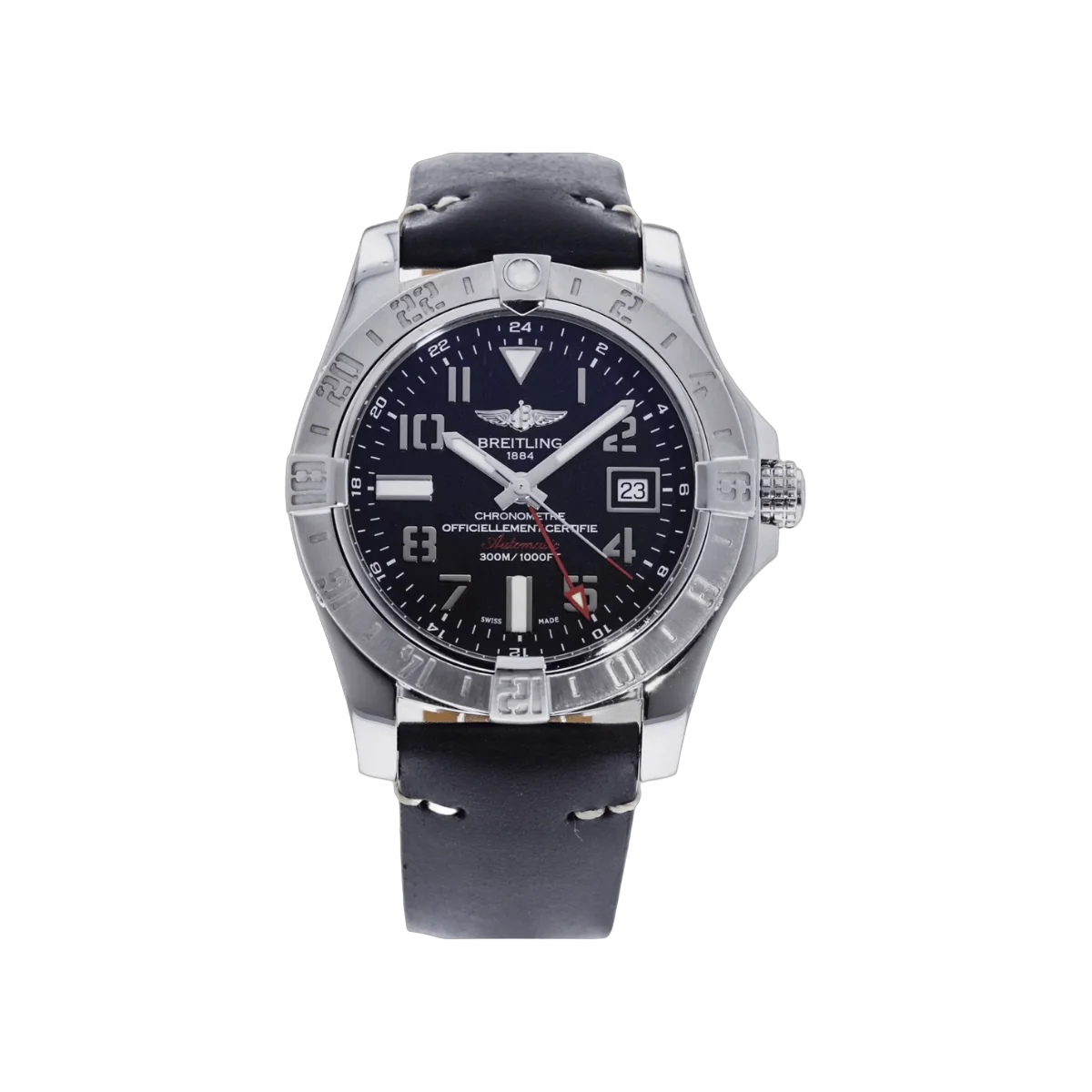 Breitling Avenger II A32390 GMT Automatic Dubai Edition Black Dial