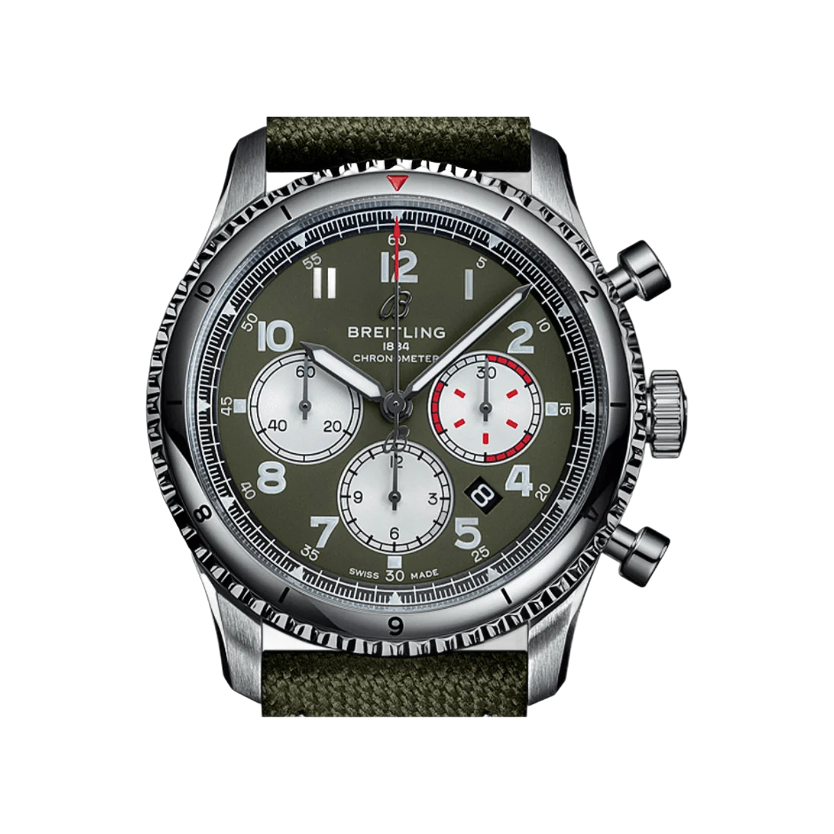 Breitling Aviator 8 B01 Chronograph AB01192A1L1X2 43mm Green Dial Mens Watch – additional product photo 3