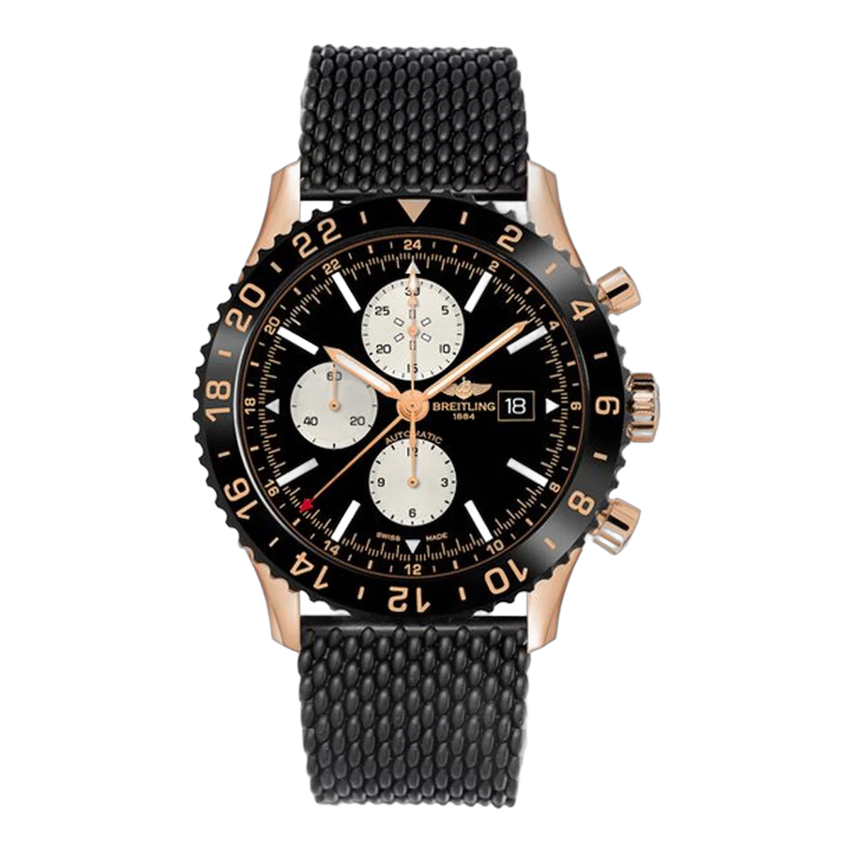 Breitling Chronoliner 18Kt Rose Gold 46Mm Men's Watch