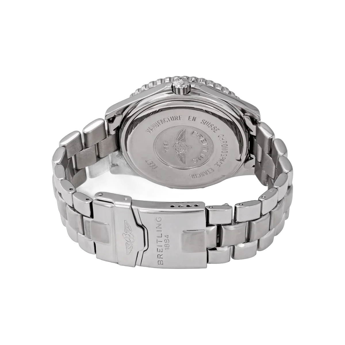 Breitling Chronospace A56012.1 Digital Quartz Watch Stainless Steel Black Dial – additional product photo 2