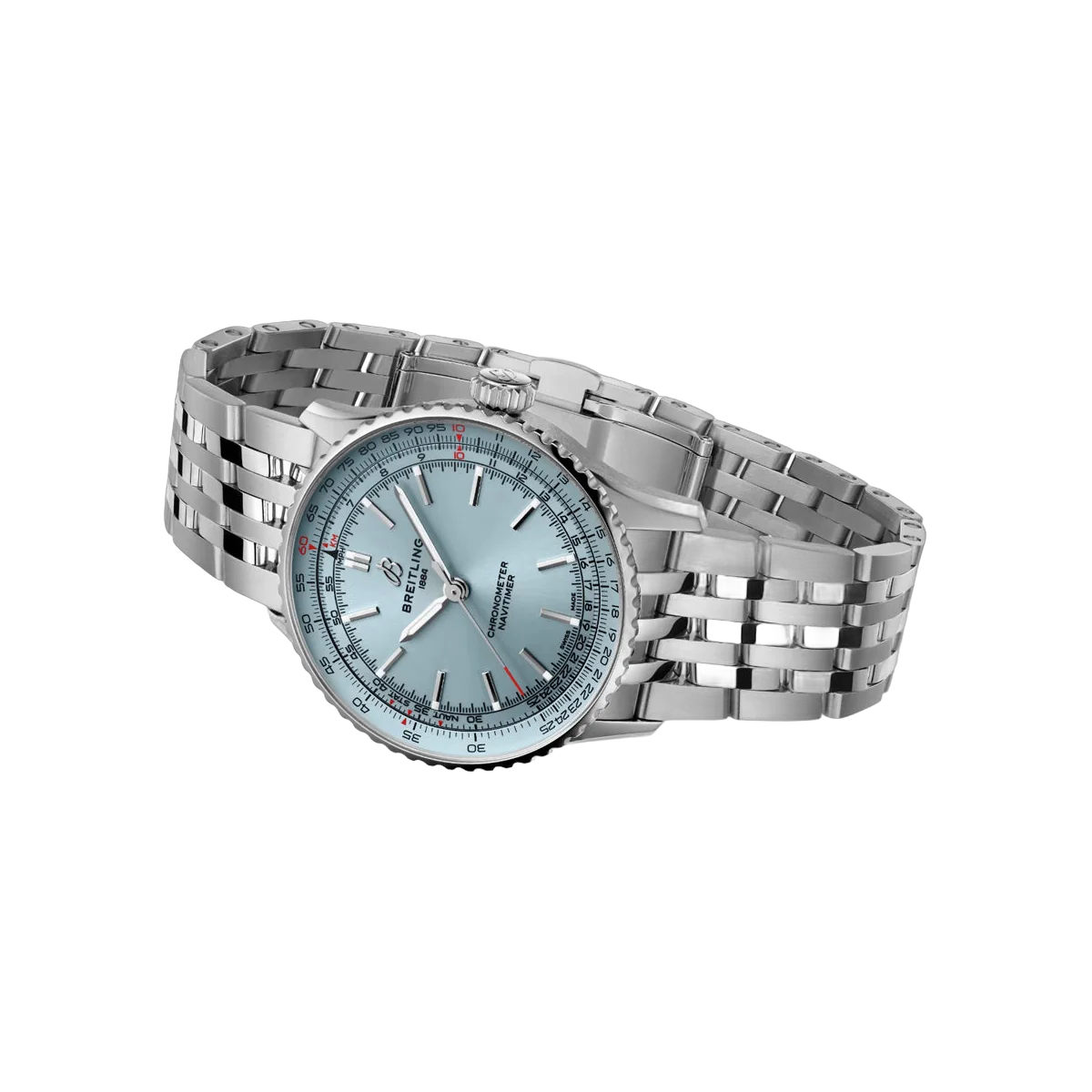 Breitling Navitimer A17329171C1A1 Automatic Stainless Steel 41mm Ice Blue Dial Men's Watch