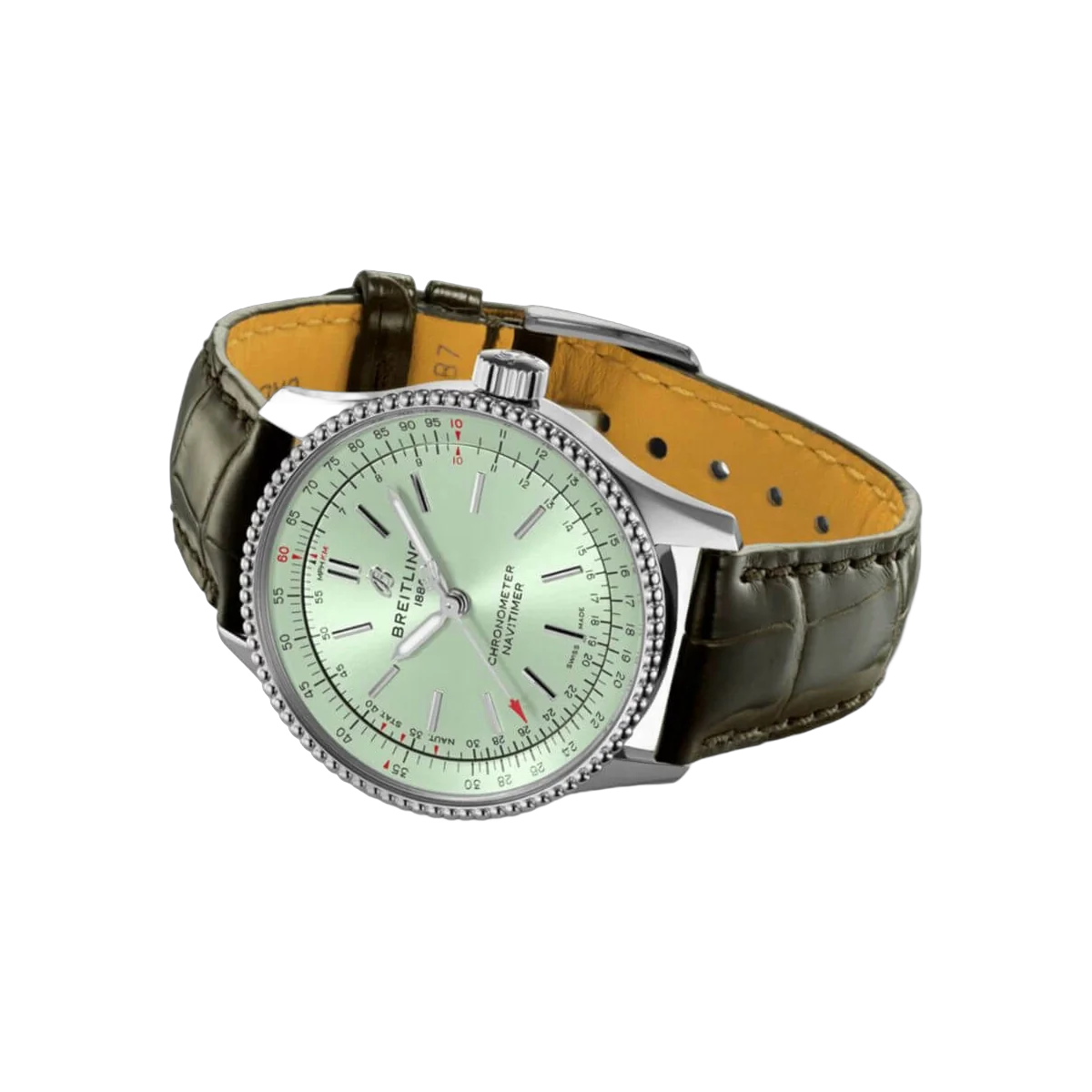 百年灵 Navitimer A17395361L1P2 自动上链绿色表盘