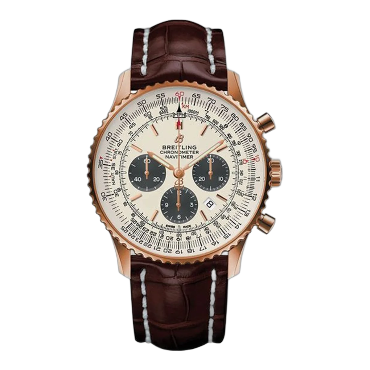 Breitling Navitimer B01 Chronograph 46Mm 18K Red Gold & Stainless Steel Men's Watch