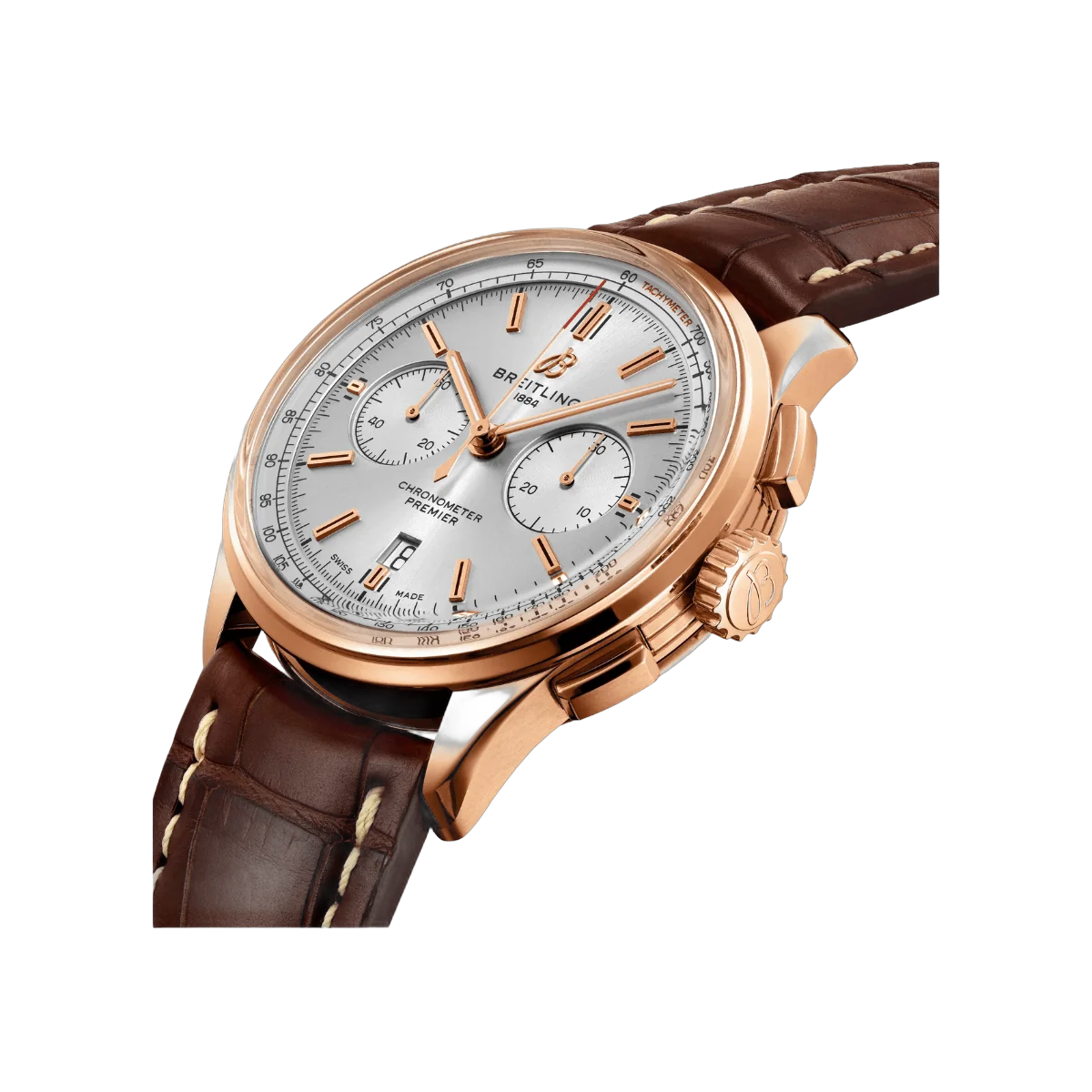 Breitling Premier B01 Chronograph RB0118371G1P1 42mm Herrenuhr mit grauem Zifferblatt