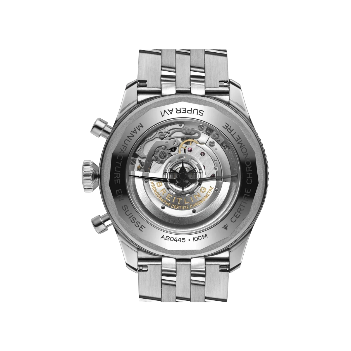 Breitling SUPER AVI B04 Chronograph GMT 46 AB04452A1L1A1 Curtiss Warhawk 46mm Green Dial Mens Watch