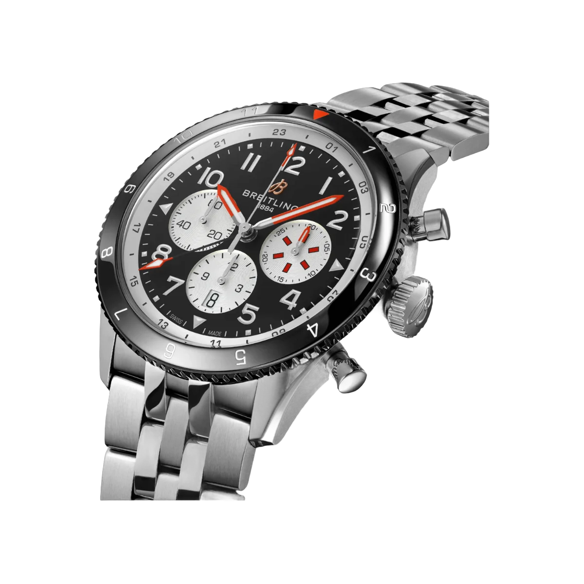 Breitling Super AVI Chronograph YB04451A1B1A1 GMT 46 Mosquito 46mm Black Dial Men's Watch