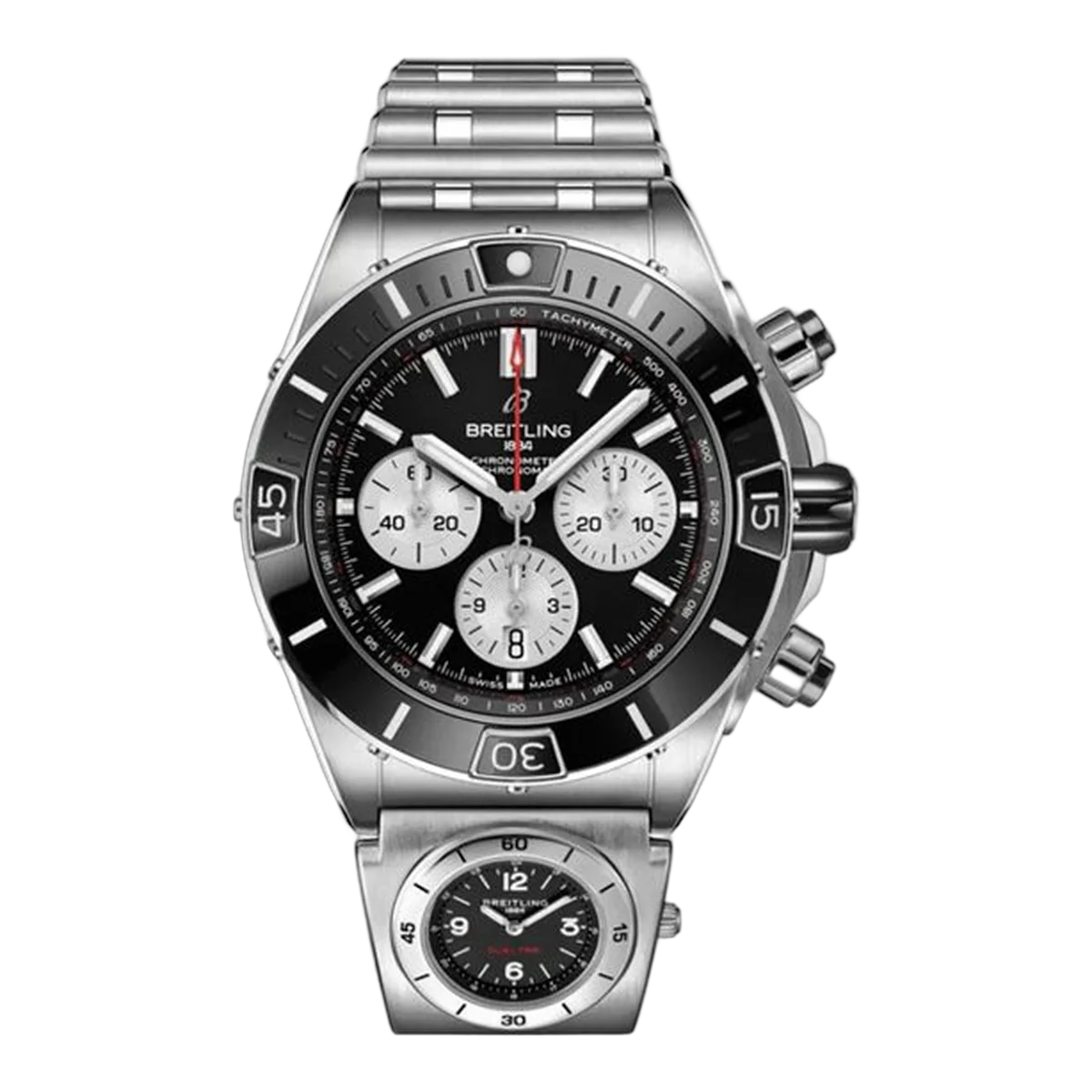 Breitling Super Chronomat Automatic Black Dial Steel Men's Watch