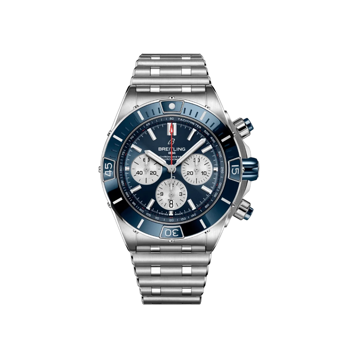 百年灵 Super Chronomat B01 AB0136161C1A1 44 毫米蓝色表盘男士手表