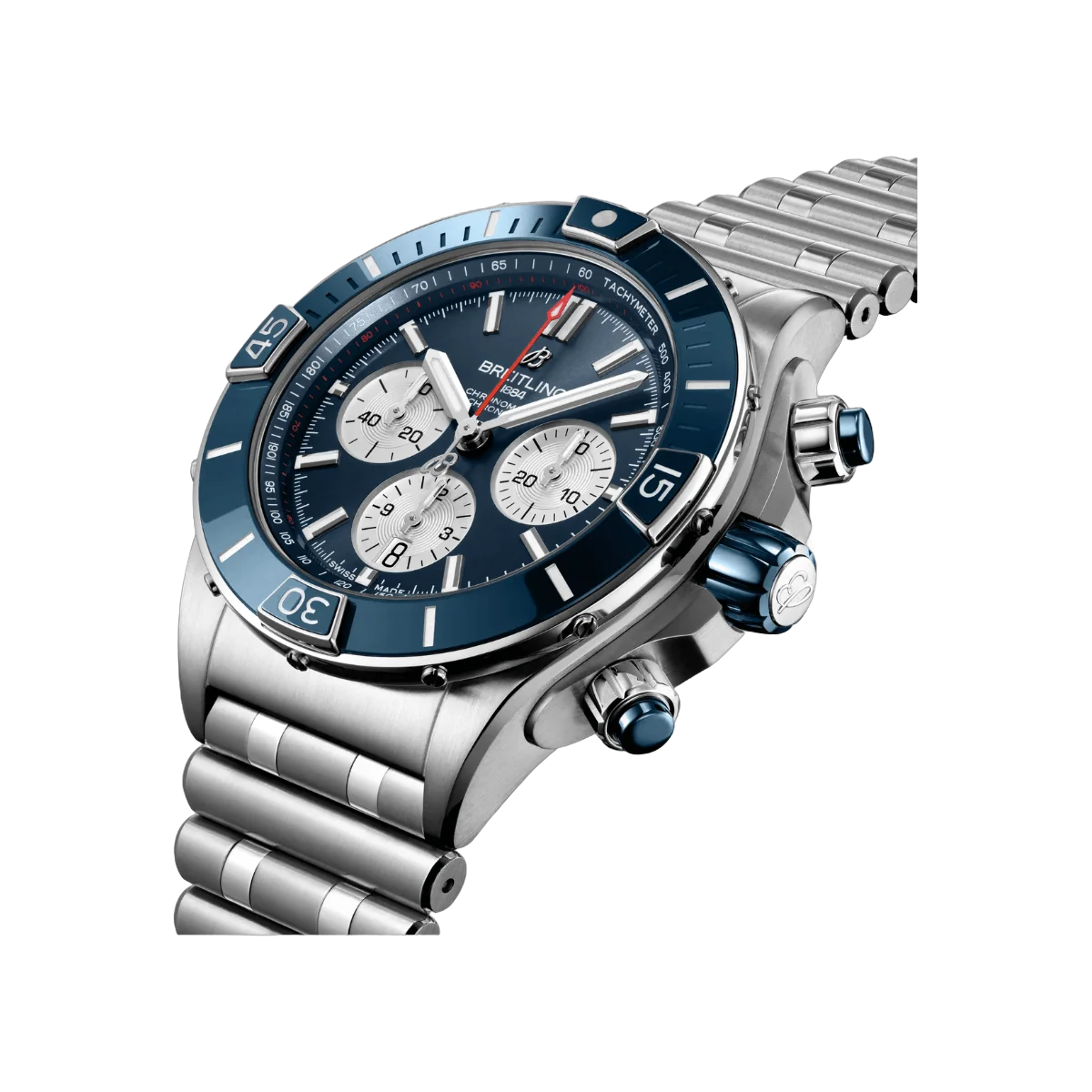 百年灵 Super Chronomat B01 AB0136161C1A1 44 毫米蓝色表盘男士手表