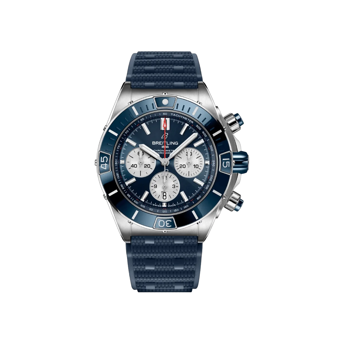 Breitling Super Chronomat B01 AB0136161C1S1 Herrenuhr mit blauem Zifferblatt 44mm