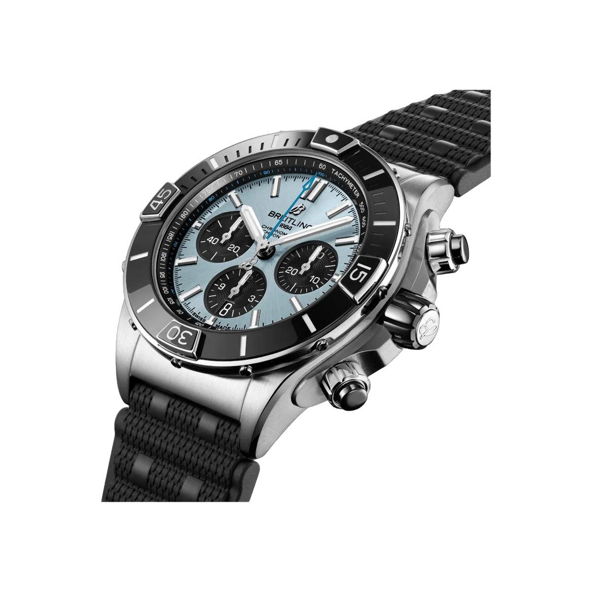 Breitling Super Chronomat B01 PB0136251C1S1 Stainless Steel & Platinum 44mm Blue Dial Men's Watch – additional product photo 2