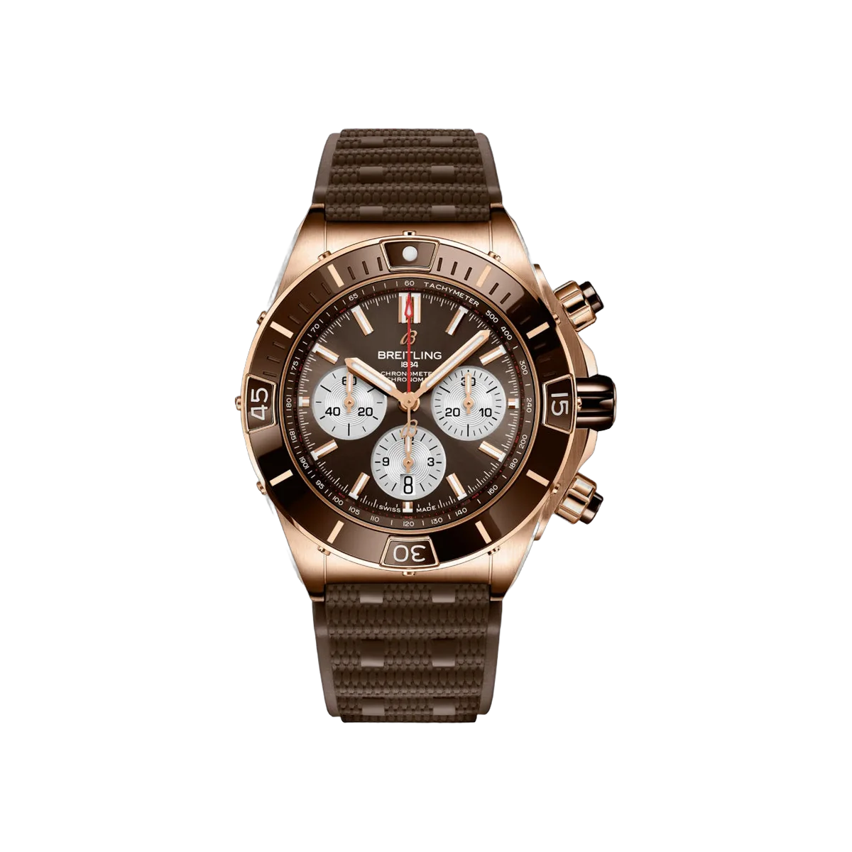 Breitling Super Chronomat RB0136E31Q1S1 Automatic Red Gold 44mm Brown Dial Men's Watch