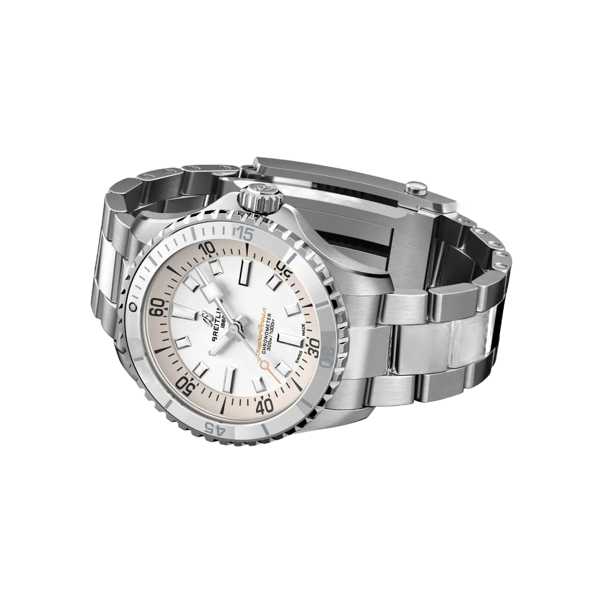 Breitling Superocean A17377211A1A1 Automatikuhr Edelstahl 36mm Weißes Zifferblatt Damenuhr
