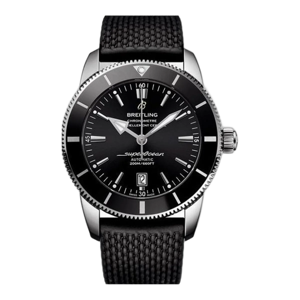 Breitling Superocean Heritage B20 46Mm Black Dial Stainless Steel Men's Watch