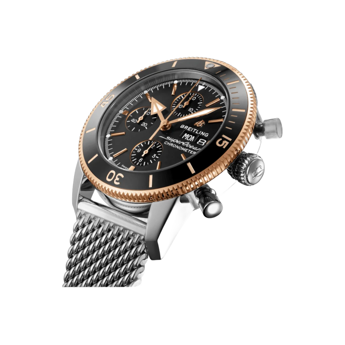 Breitling Superocean Heritage II Chronograph U13313121B1A1 Rose Gold 44mm Volcano Black Dial Mens Watch – additional product photo 3
