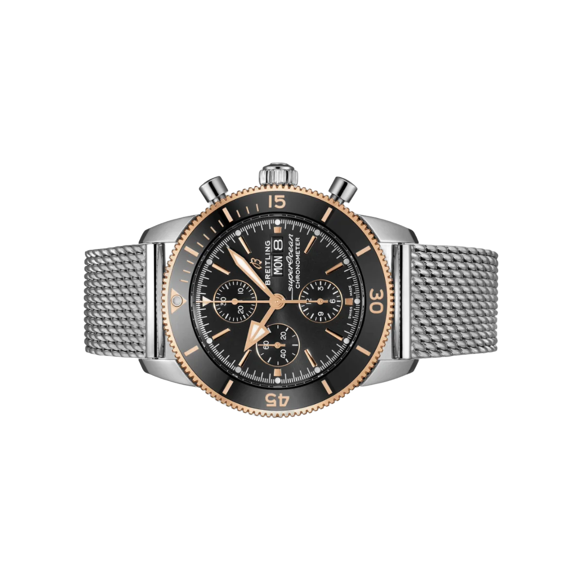 Breitling Superocean Heritage II Chronograph U13313121B1A1 Rose Gold 44mm Volcano Black Dial Mens Watch – additional product photo 4