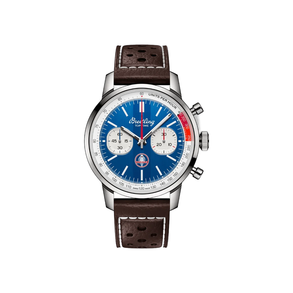 Breitling Top Time B01 Shelby Cobra AB01763A1C1X1 41mm Blaues Zifferblatt Herrenuhr
