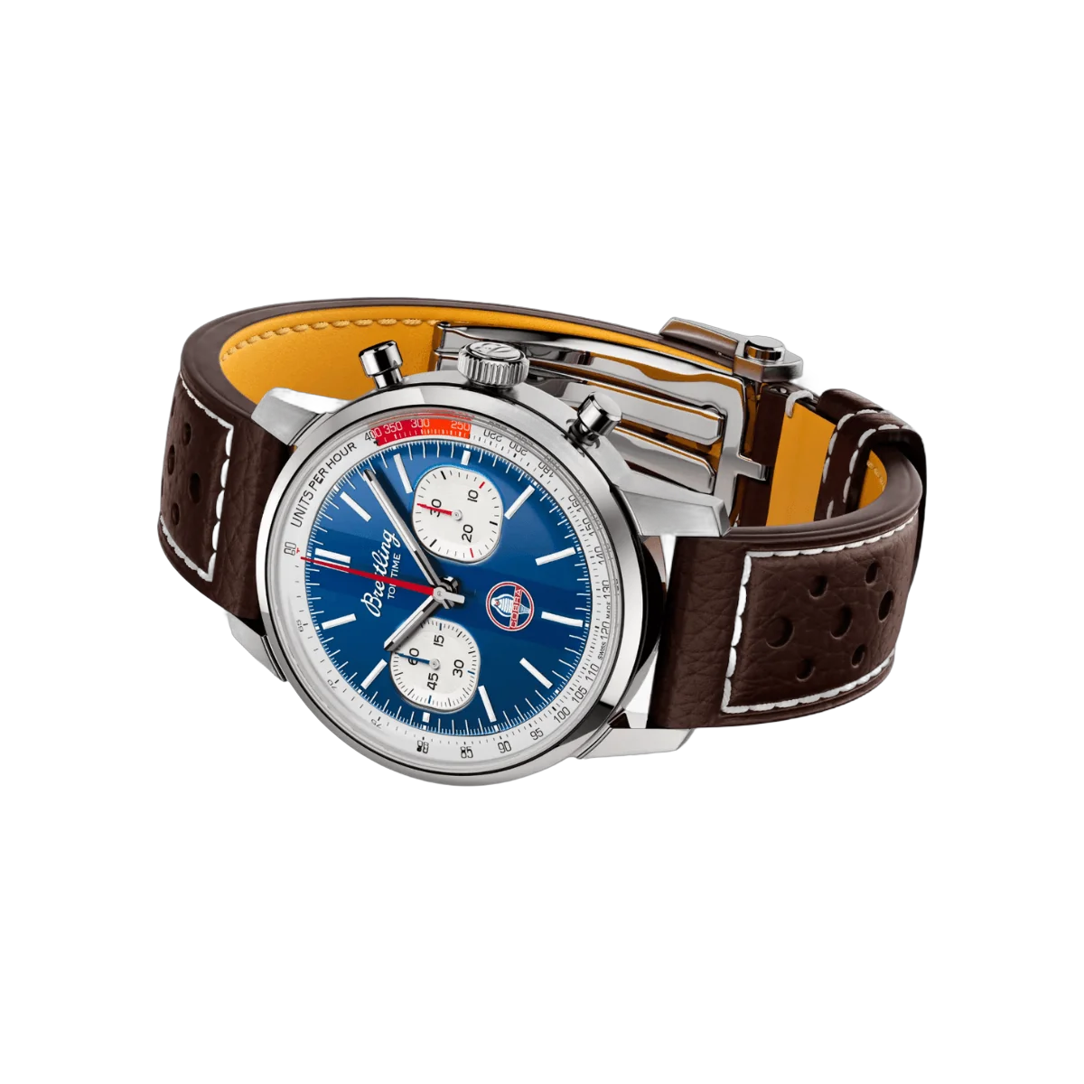 Breitling Top Time B01 Shelby Cobra AB01763A1C1X1 41mm Blaues Zifferblatt Herrenuhr